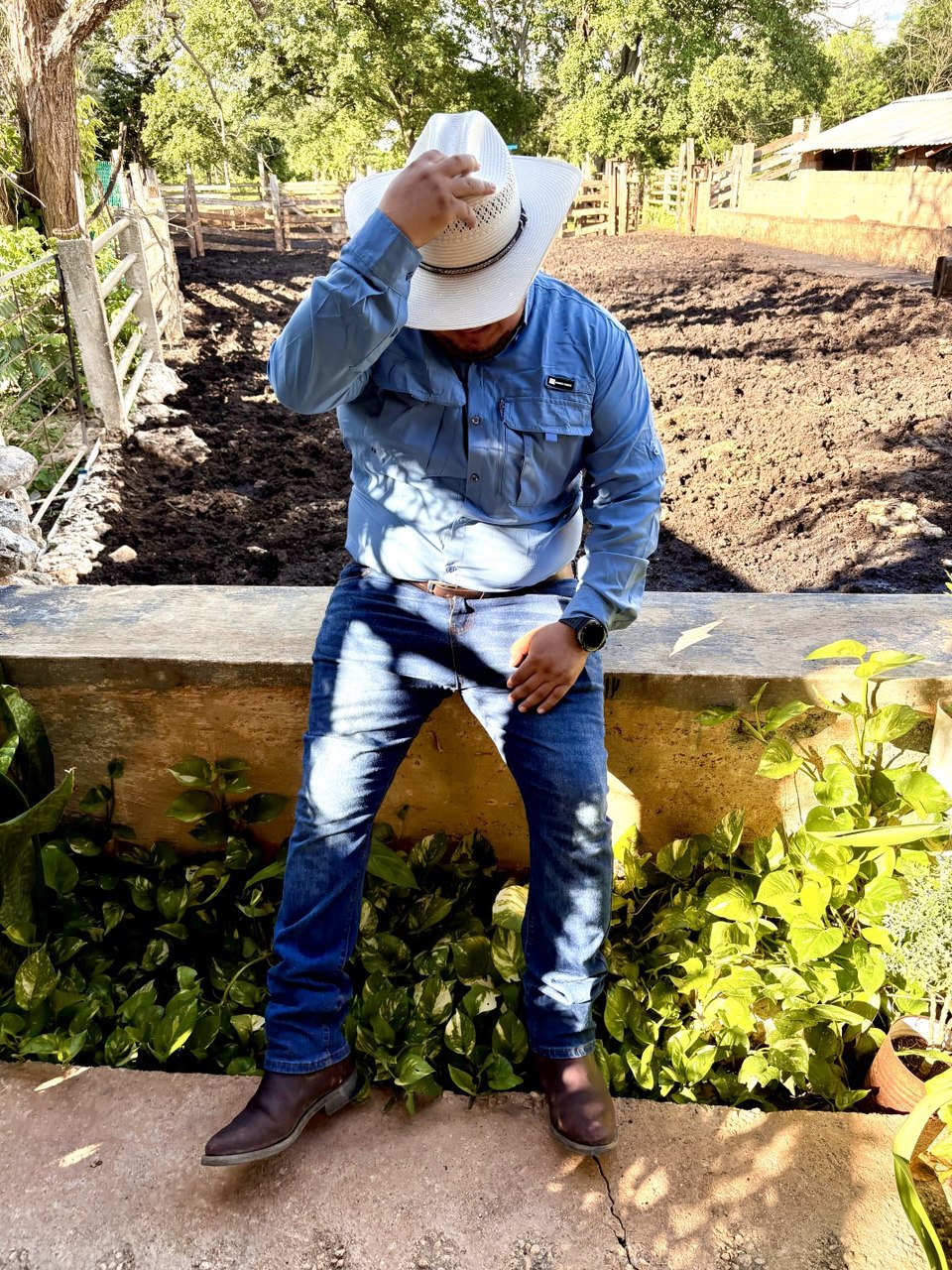 Camisa Outdoor color azul UPF 50+